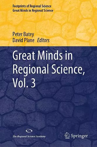 Great Minds in Regional Science, Vol. 3 cover