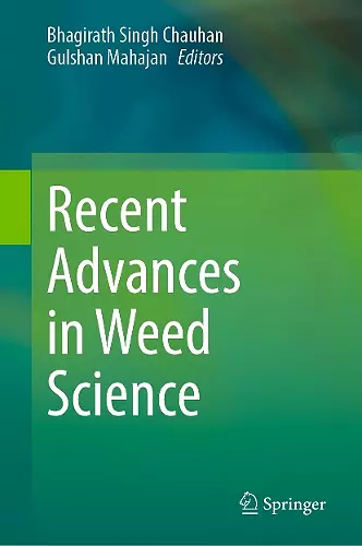 Recent Advances in Weed Science cover