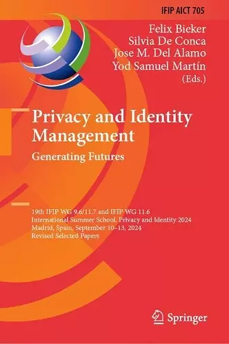 Privacy and Identity Management. Generating Futures cover
