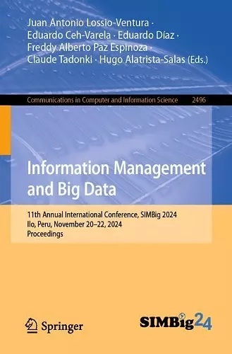 Information Management and Big Data cover