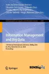 Information Management and Big Data cover