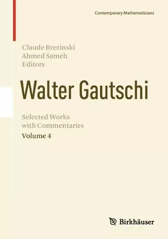 Walter Gautschi, Volume 4 cover