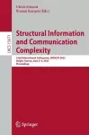 Structural Information and Communication Complexity cover