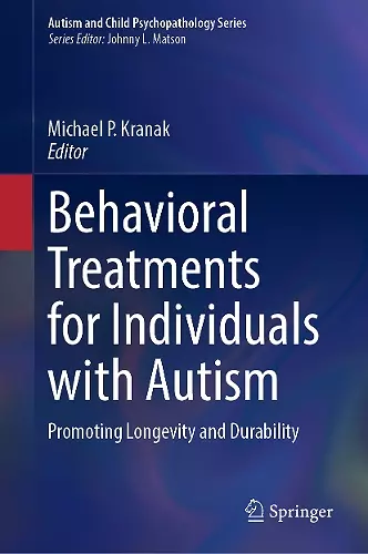 Behavioral Treatments for Individuals with Autism cover