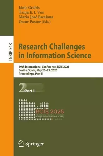 Research Challenges in Information Science cover