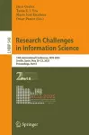 Research Challenges in Information Science cover