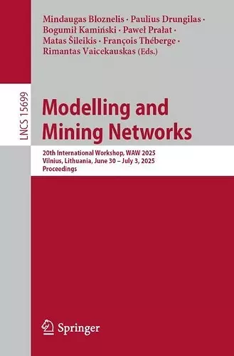 Modelling and Mining Networks cover
