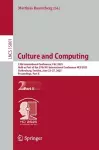 Culture and Computing cover