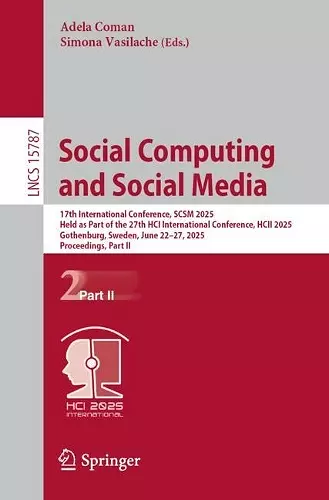 Social Computing and Social Media cover
