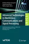 Advanced Technologies in Electronics, Communications and Signal Processing cover