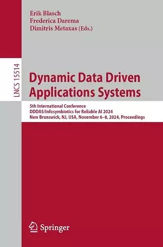 Dynamic Data Driven Applications Systems cover
