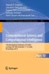 Computational Science and Computational Intelligence cover