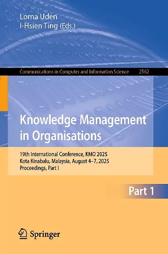 Knowledge Management in Organisations cover