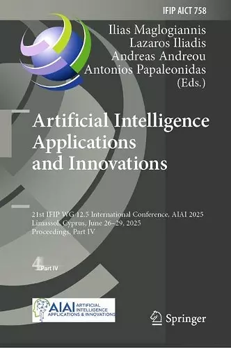 Artificial Intelligence Applications and Innovations cover