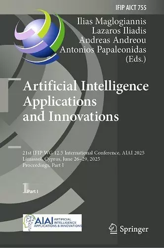 Artificial Intelligence Applications and Innovations cover