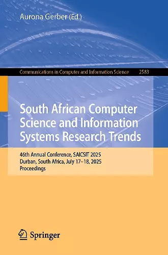 South African Computer Science and Information Systems Research Trends cover