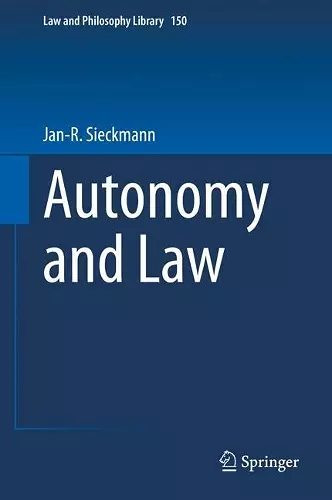 Autonomy and Law cover
