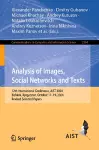 Analysis of Images, Social Networks and Texts cover