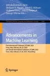 Advancements in Machine Learning cover