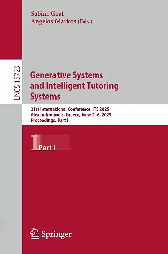 Generative Systems and Intelligent Tutoring Systems cover