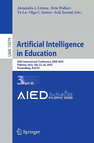 Artificial Intelligence in Education cover