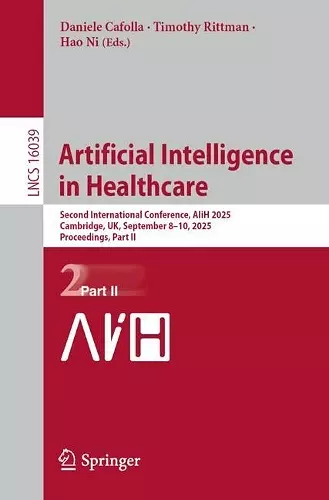 Artificial Intelligence in Healthcare cover