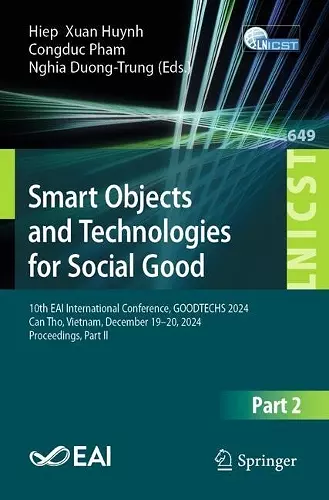 Smart Objects and Technologies for Social Good cover