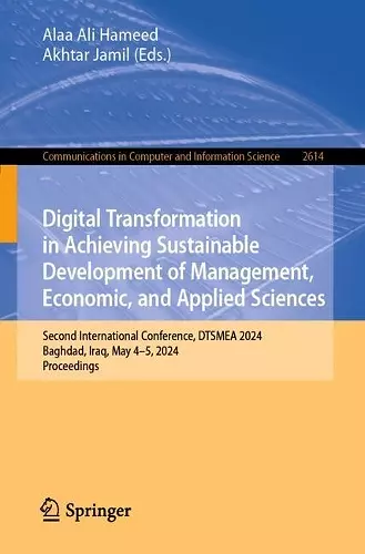 Digital Transformation in Achieving Sustainable Development of Management, Economic, and Applied Sciences cover