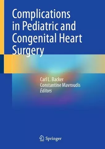 Complications in Pediatric and Congenital Heart Surgery cover