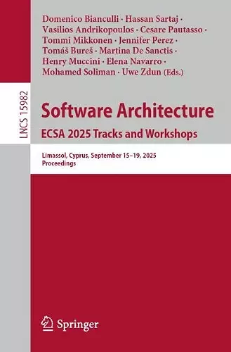 Software Architecture. ECSA 2025 Tracks and Workshops cover