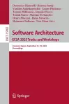 Software Architecture. ECSA 2025 Tracks and Workshops cover