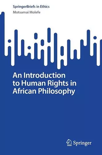 An Introduction to Human Rights in African Philosophy cover