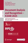 Document Analysis and Recognition – ICDAR 2025 cover