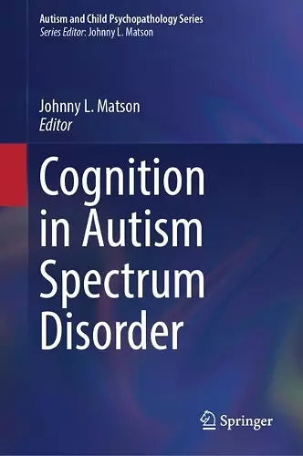 Cognition in Autism Spectrum Disorder cover