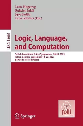 Logic, Language, and Computation cover