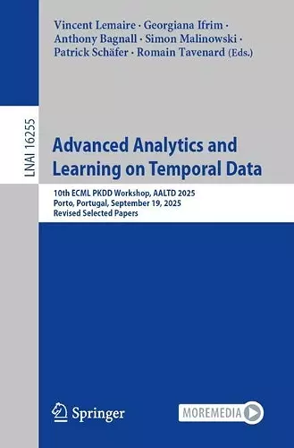 Advanced Analytics and Learning on Temporal Data cover