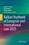 Balkan Yearbook of European and International Law 2025 cover