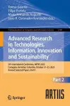 Advanced Research in Technologies, Information, Innovation and Sustainability cover