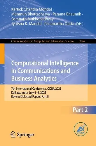 Computational Intelligence in Communications and Business Analytics cover