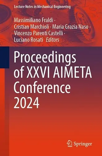 Proceedings of XXVI AIMETA Conference 2024 cover