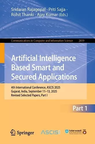 Artificial Intelligence Based Smart and Secured Applications cover