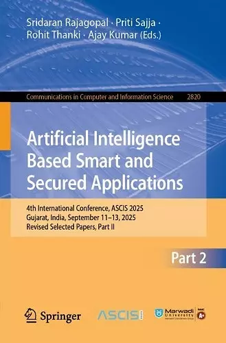 Artificial Intelligence Based Smart and Secured Applications cover