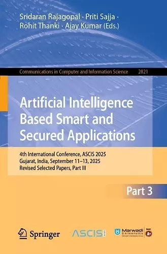 Artificial Intelligence Based Smart and Secured Applications cover