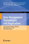 Data Management Technologies and Applications cover