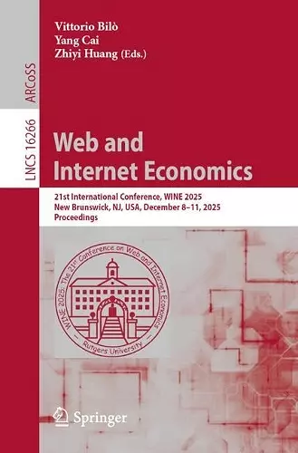 Web and Internet Economics cover
