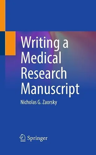 Writing a Medical Research Manuscript cover