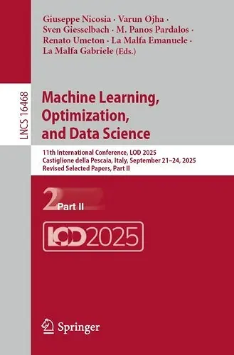 Machine Learning, Optimization, and Data Science cover