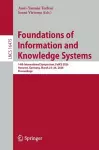 Foundations of Information and Knowledge Systems cover