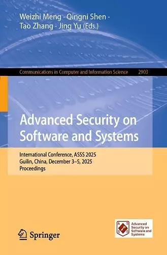 Advanced Security on Software and Systems cover