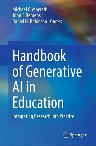 Handbook of Generative AI in Education cover